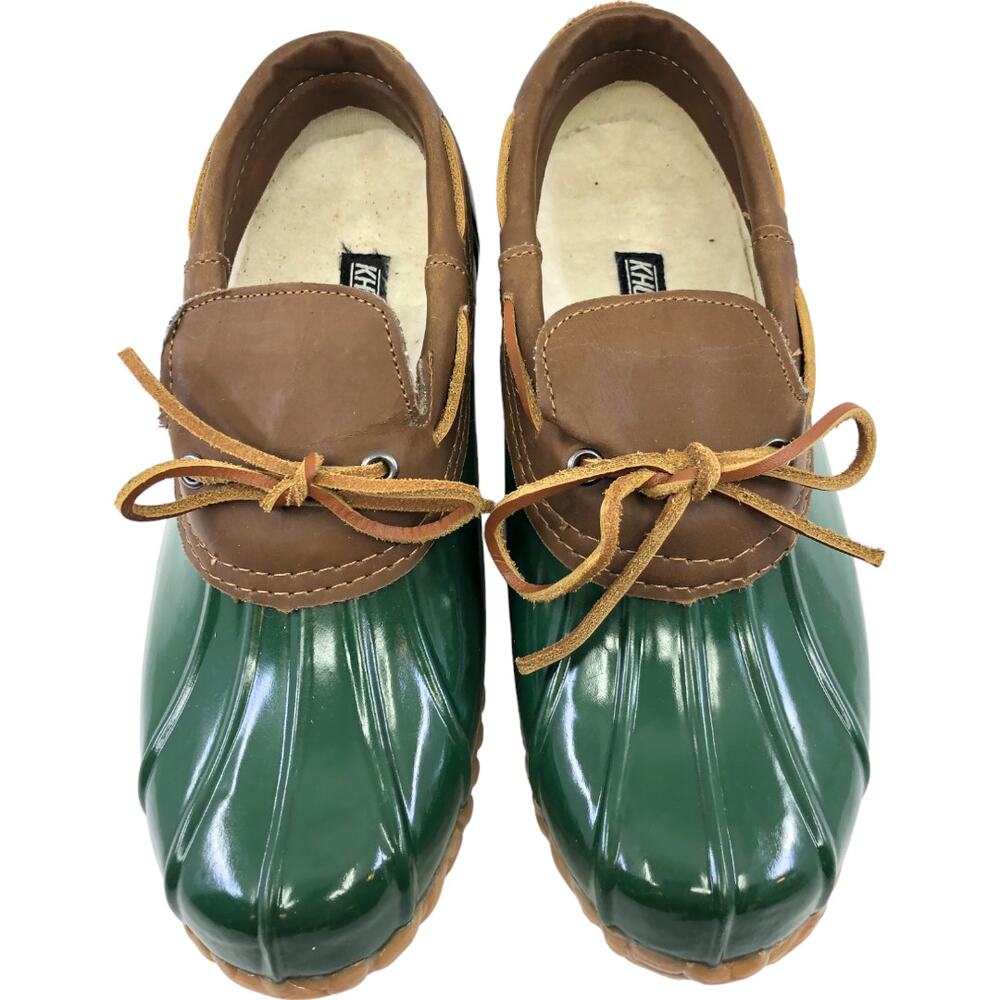 Khombu Glossy Low Duck Boots Shoes w Steel Toe Shank - Women's Size 8M